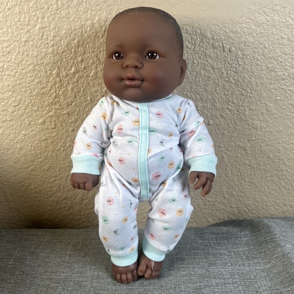 13" Berenguer Newborn Baby Doll Realistic African American Black Vinyl - Outfit